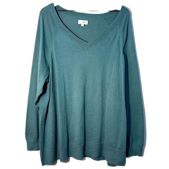 Lucky Brand Knit Sweater Women’s XXL Green. - Picture 3 of 12